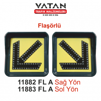 AC LED'Lİ FLAŞÖR LAMBA 11882 FL A - 11883 FL A